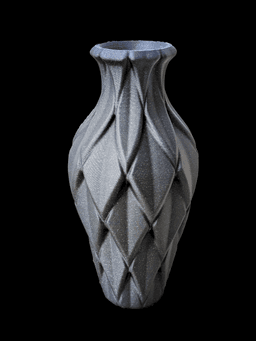 Plumage Vase - Layered Feather Vase 3d model