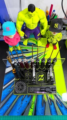Zorotamiya RC Tool Organizer Tray – Precision Setup Board (Mini 4WD / RC Tools Holder) 3d model