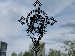 Jesus Cross 2D Wall Art.3mf 3d model