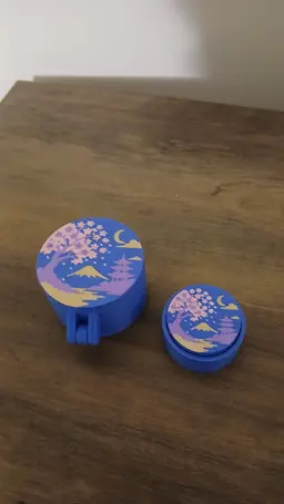 Japanese Sakura Tinker Box & Clicker Set 3d model