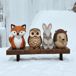 Woodland Animal Figurine 3d model