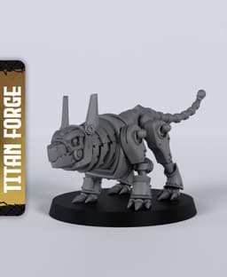 Construct Dogs - With Free Dragon - 5e DnD Inspired for RPG and Wargamers 3d model