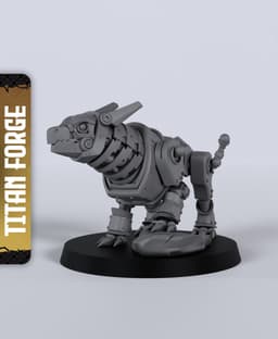 Construct Dogs - With Free Dragon - 5e DnD Inspired for RPG and Wargamers 3d model