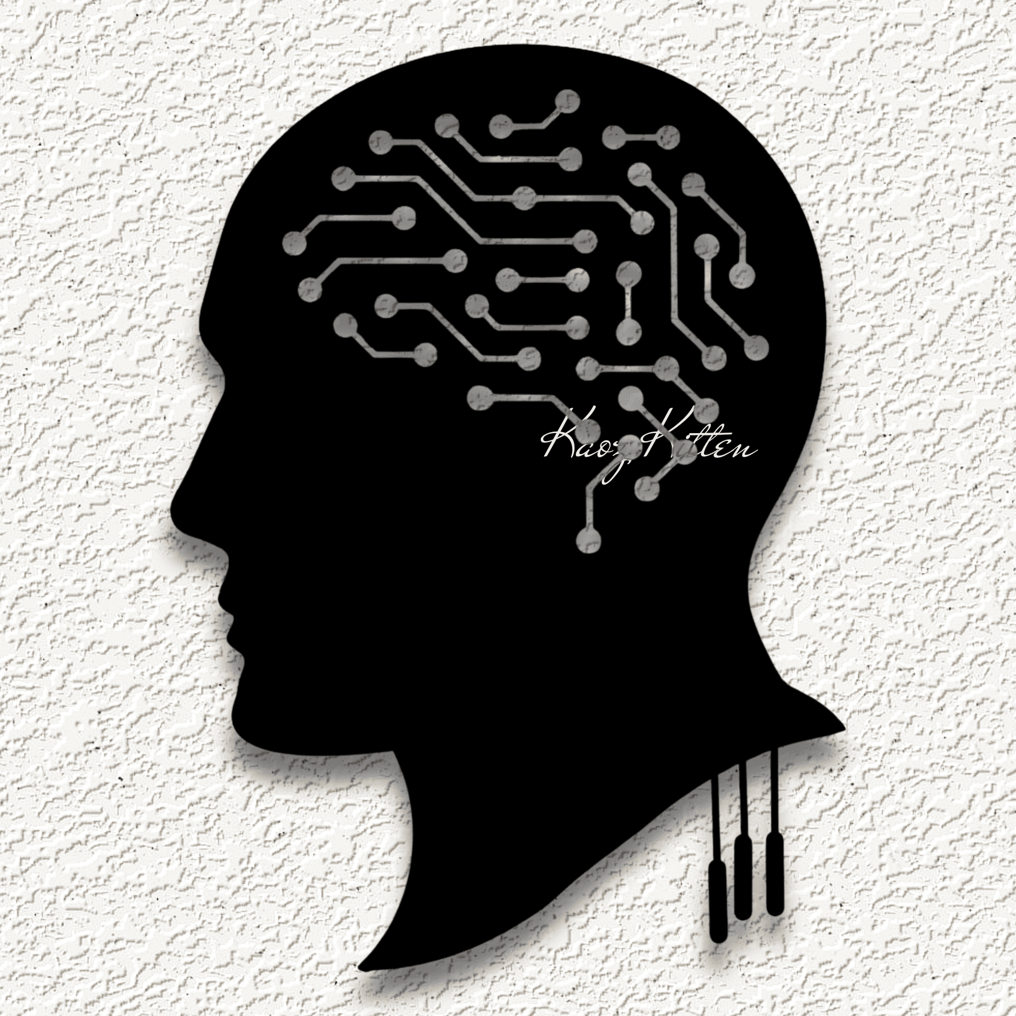 male brain circuit wall art home decorl 3d model