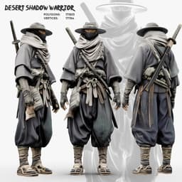 Desert Shadow Warrior 3d model