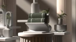 Arc Towel Stand – Modern Towel Holder for Sleek Bathroom Decor 3d model