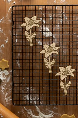 Flower Cookie Cutter, Biscuit Cutter 3d model