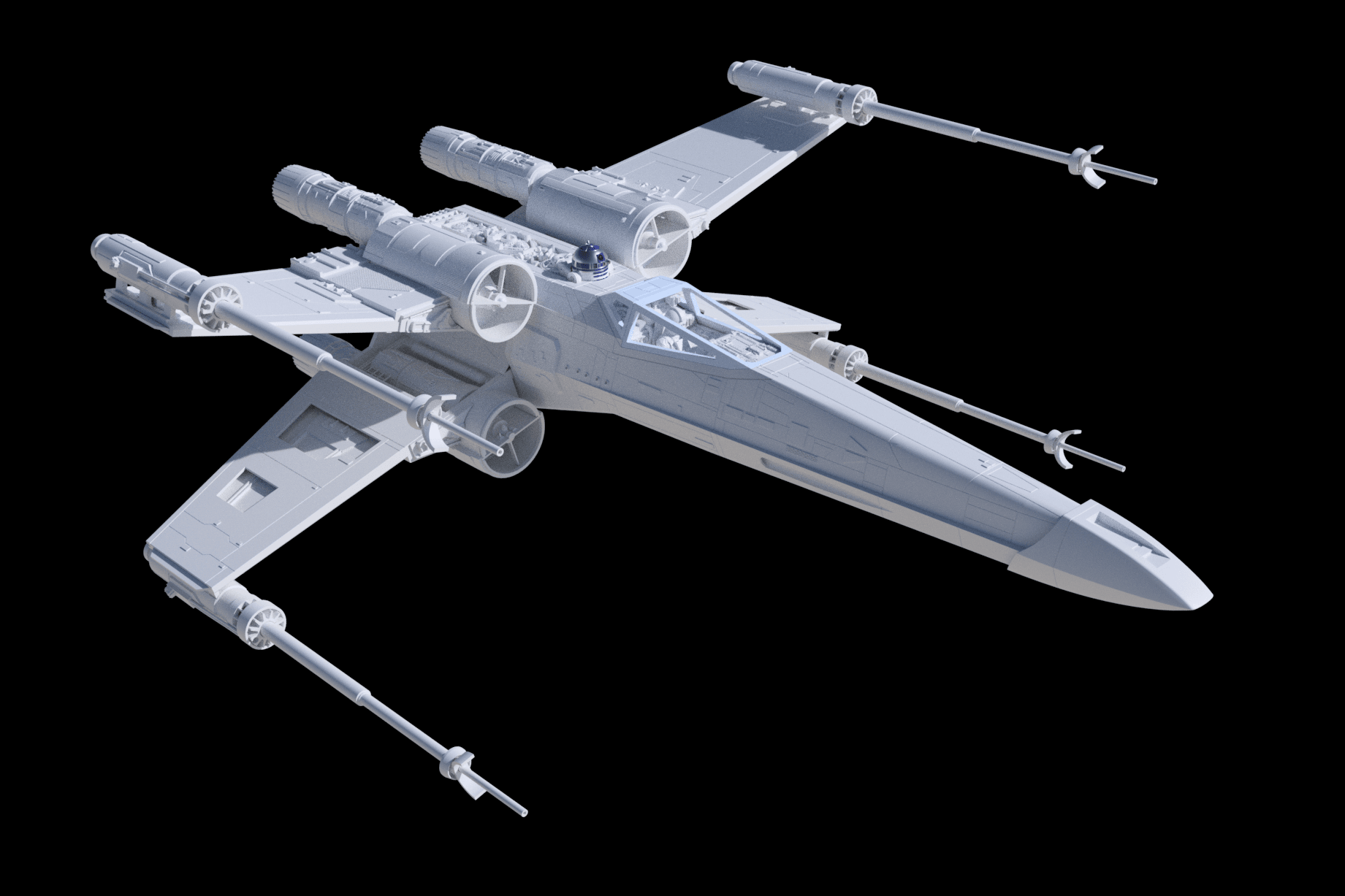 Model-X MK III 1/24 Studio Scale Red 5 3d model