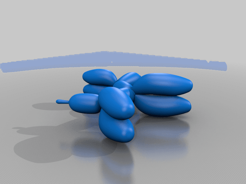 Balloon Dog (Jeff Koons) [nose optimized] 3d model