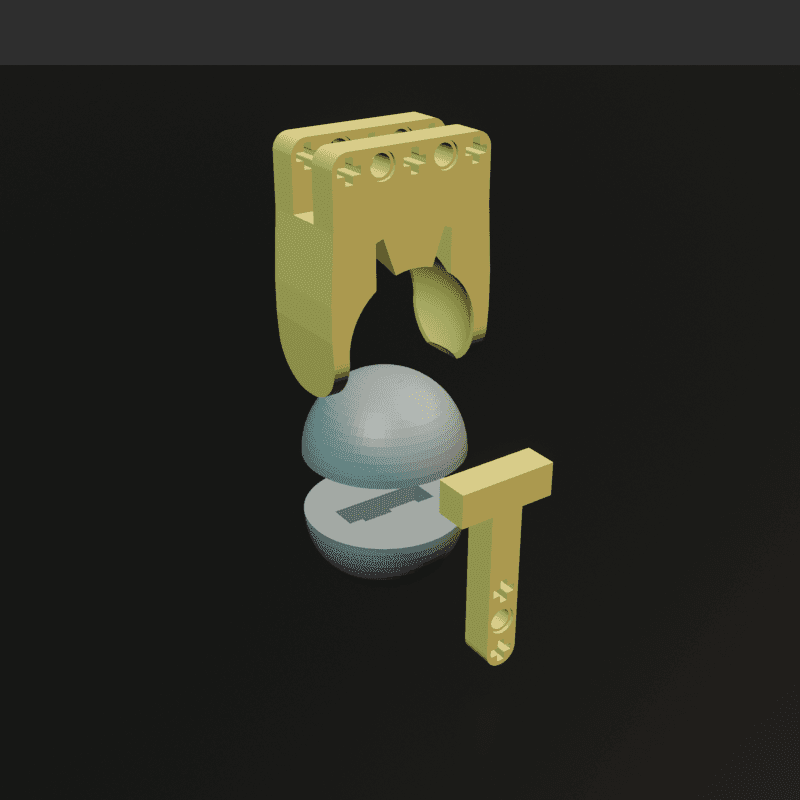 LEGO 4xL Balljoint 3d model