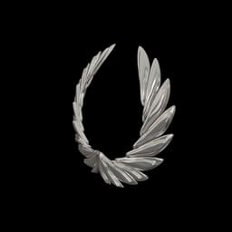 Silver Wing Necklace 3d model