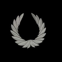 Silver Wing Necklace 3d model