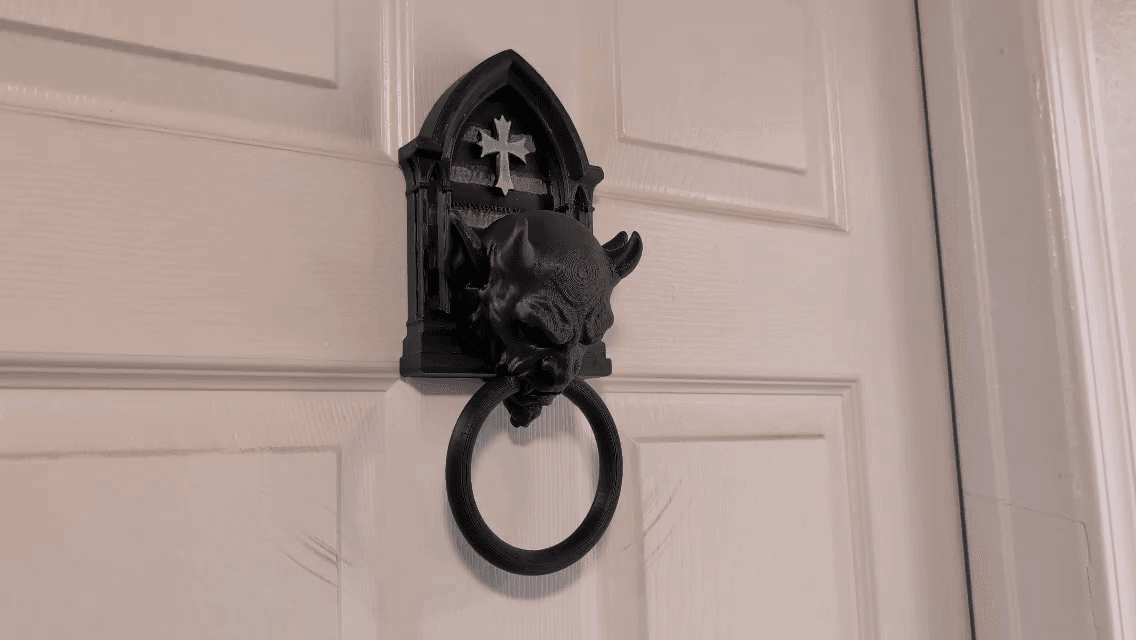 Door Knocker – Ring Prints Inside, No Assembly 3d model
