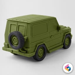 Foldable car G-wagen W460 230G 3d model