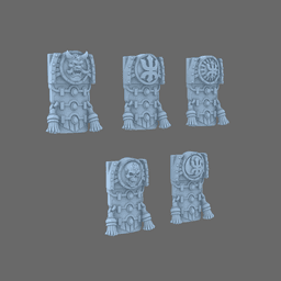 Red Ronin Samurai Tabards 3d model
