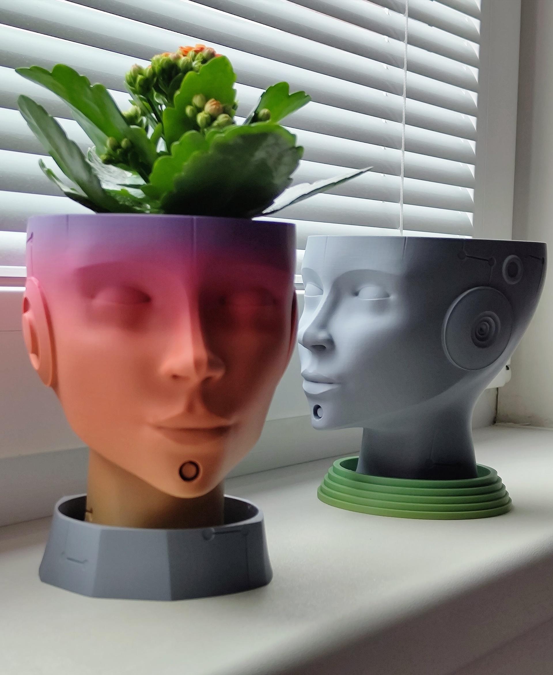 Android planter 3d model