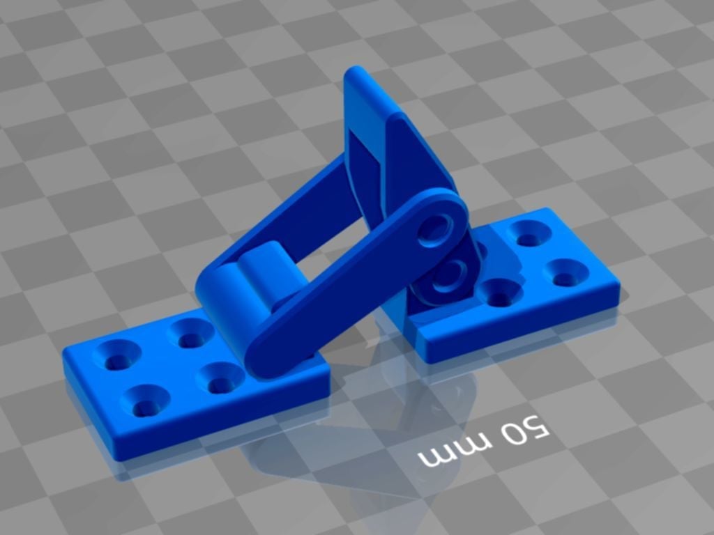 Latch+toggle+lock+samesize 3d model