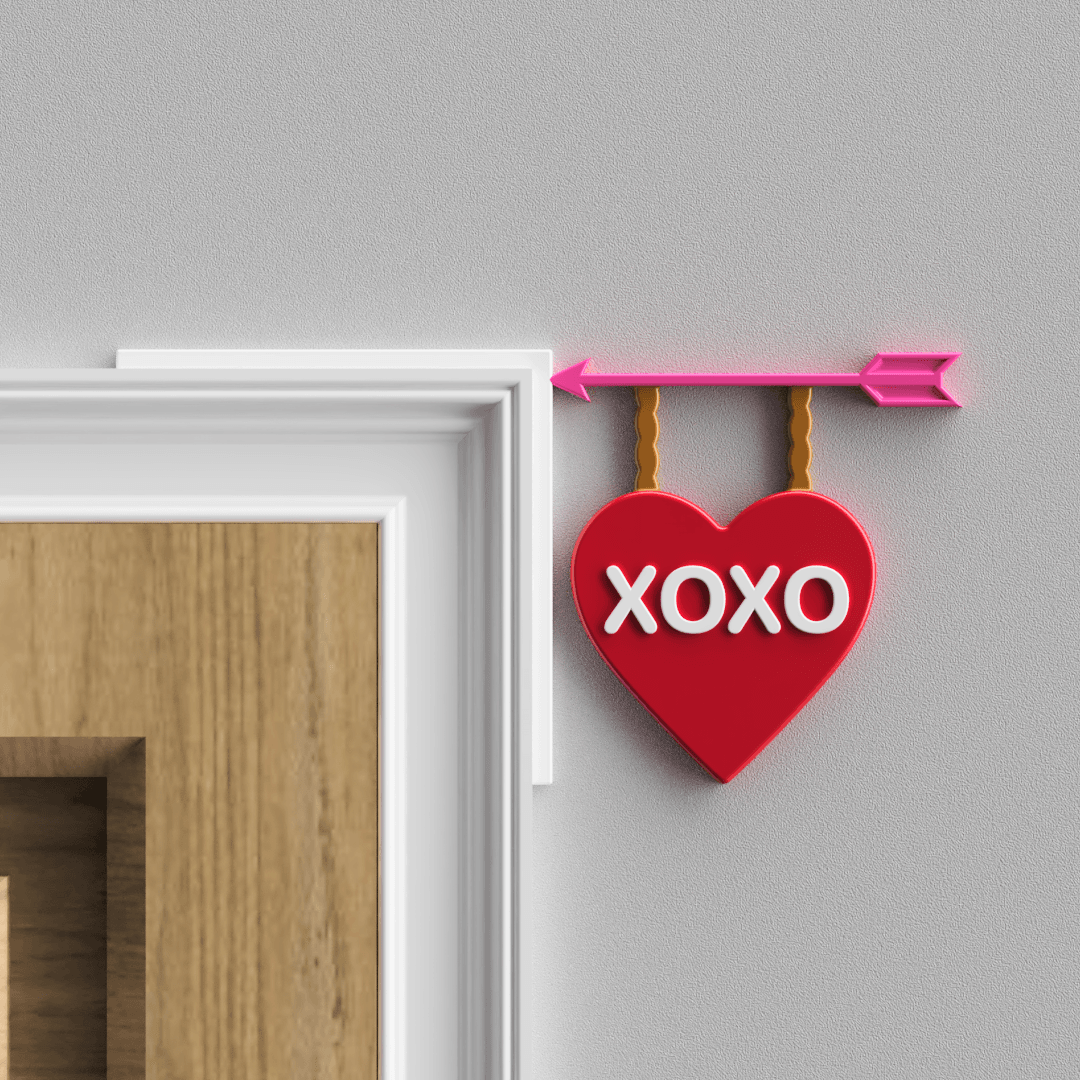 Valentine's Day Door Topper 3d model