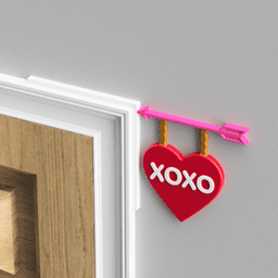 Valentine's Day Door Topper 3d model