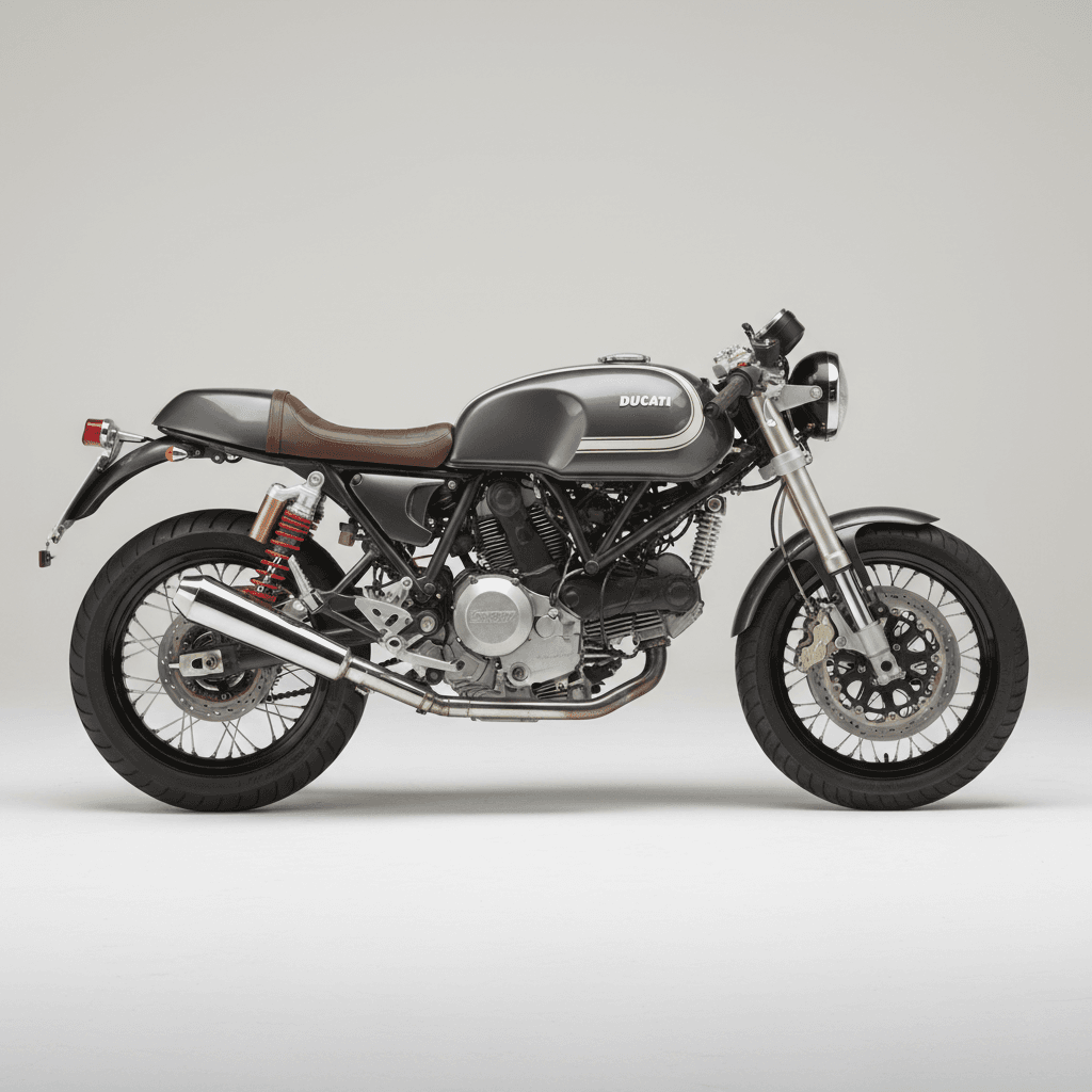 Ducati Sport Classic GT1000 Retro Motorcycle 3d model
