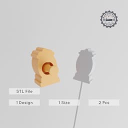 Lantern Cake Pop Mold, Camping Adventure Spring-Break Expedition Design, 2-Piece STL Set PRODUCT_2783 3d model