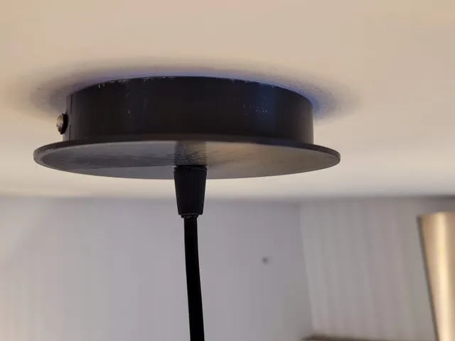 Ceiling light junction box cap cable cover 3d model