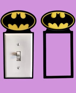 Batman Light Switch Backer 3d model