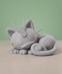 The Meowth Sleeping Desk Series: #1 3d model