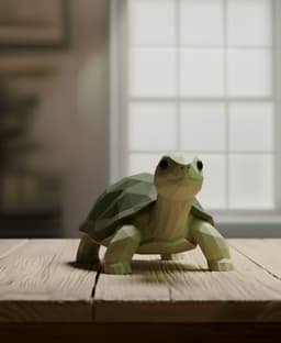 turtle lowpoly 3d model