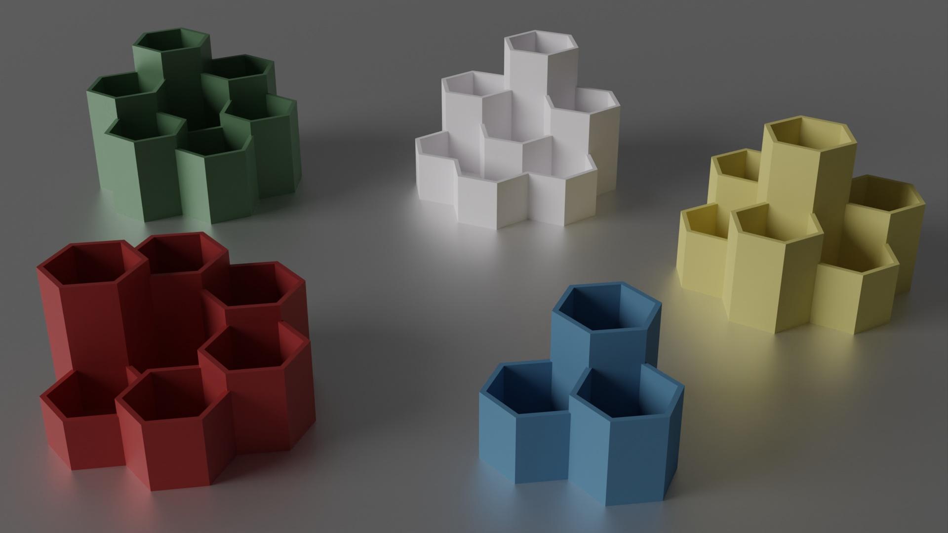 Hexagonal Organizers 3d model