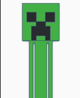 creeper bookmark.stl 3d model