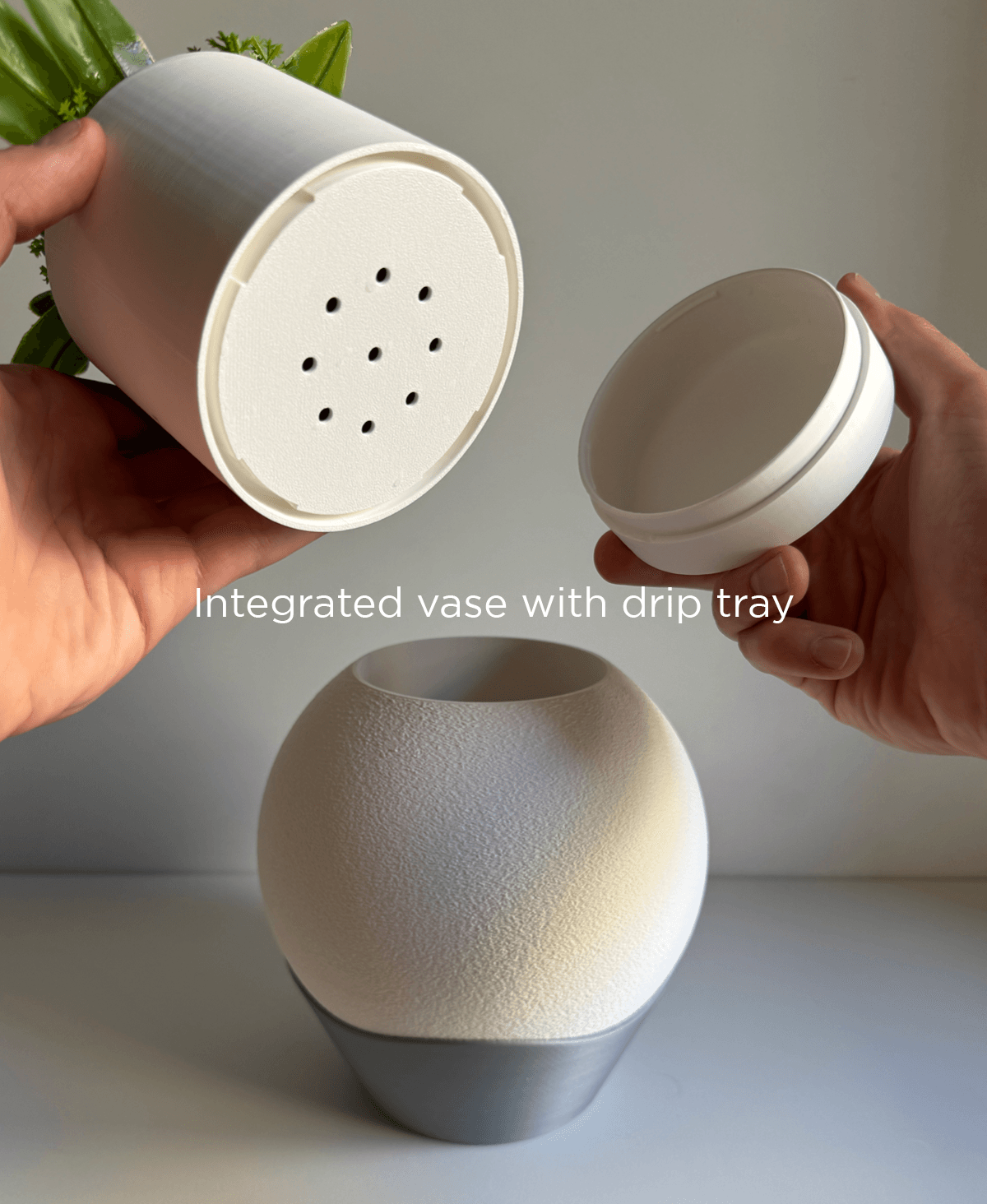 Glow, desk vase with light. 3d model