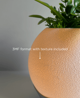 Glow, desk vase with light. 3d model