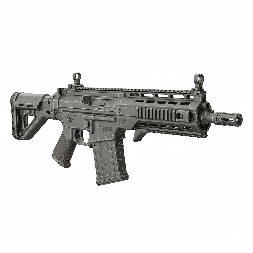 Gun IWI Tavor X95 Tactical Rifle 3d model
