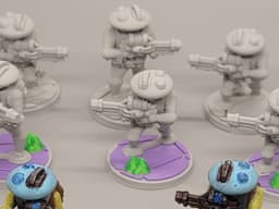 FHW Invader Basic Trooper with Plasma Carbine 3d model