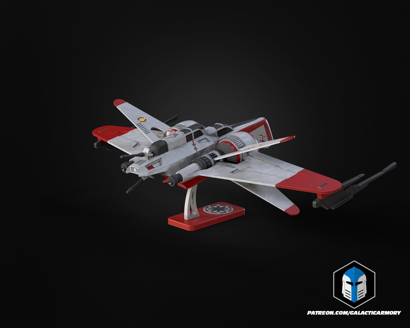 ARC-170 Vehicle Kit Card - 3D Print Files 3d model