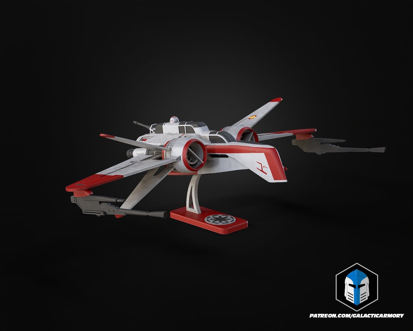 ARC-170 Vehicle Kit Card - 3D Print Files 3d model