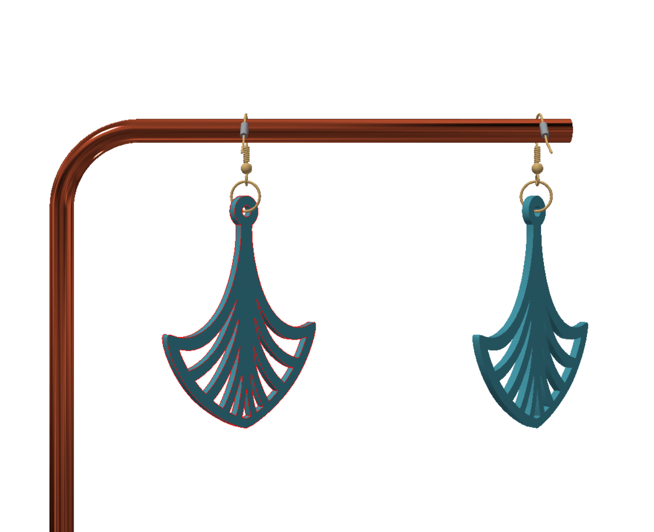 Cute keychain / earrings 3d model