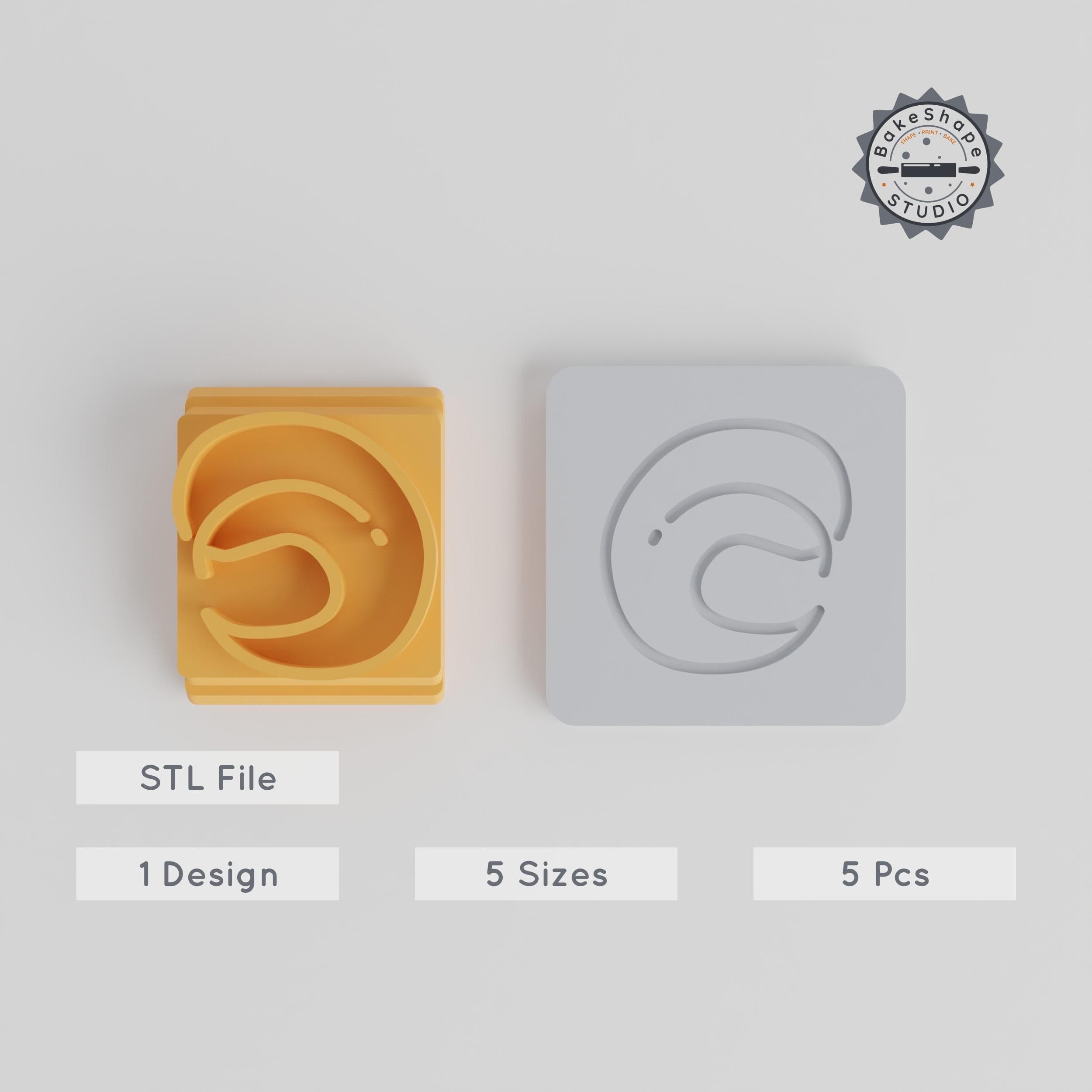 Leaf Stamp Tile Set, 5 Motif Sizes, Perfect for Clay, Cookies & Fondant Crafting PRODUCT_5007 3d model