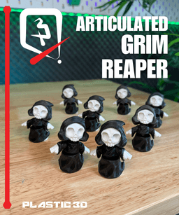 Articulated Grim Reaper — A Chibi Collector of Spooks 3d model