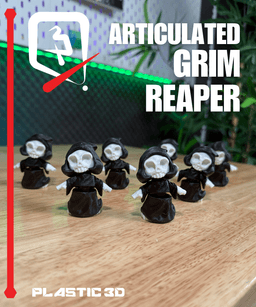 Articulated Grim Reaper — A Chibi Collector of Spooks 3d model