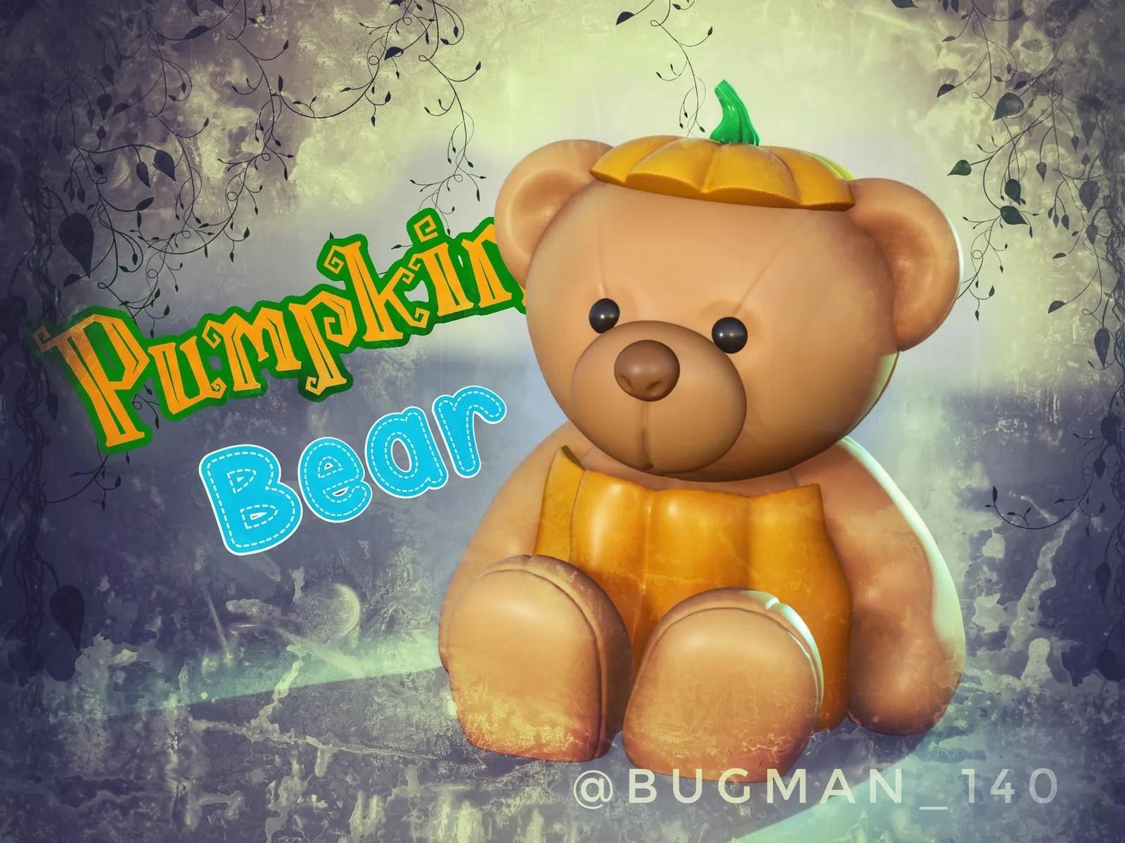 Pumpkin Bear 3d model