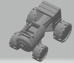FHW: The boom roller Concept Atomic Bomb Car 3d model