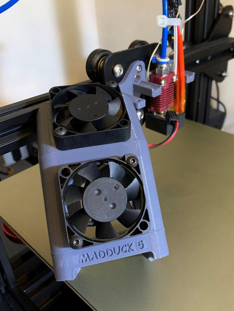 Madduck 5 Fan Shroud for Ender 3 Printers 3d model