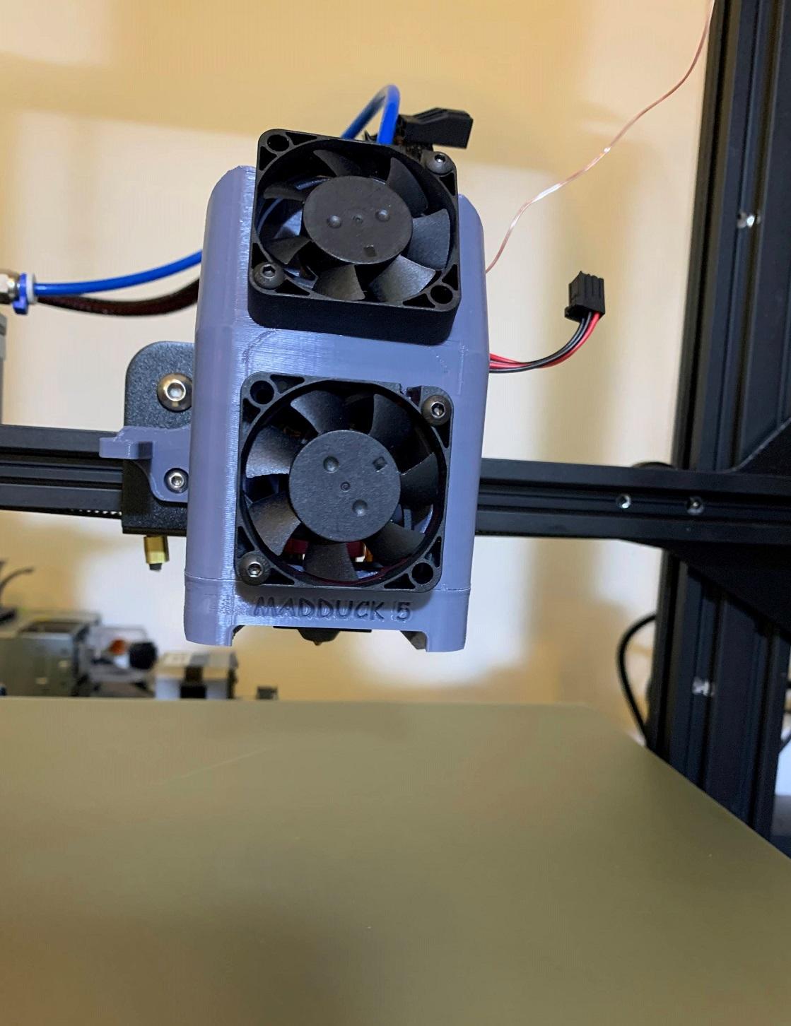 Madduck 5 Fan Shroud for Ender 3 Printers 3d model