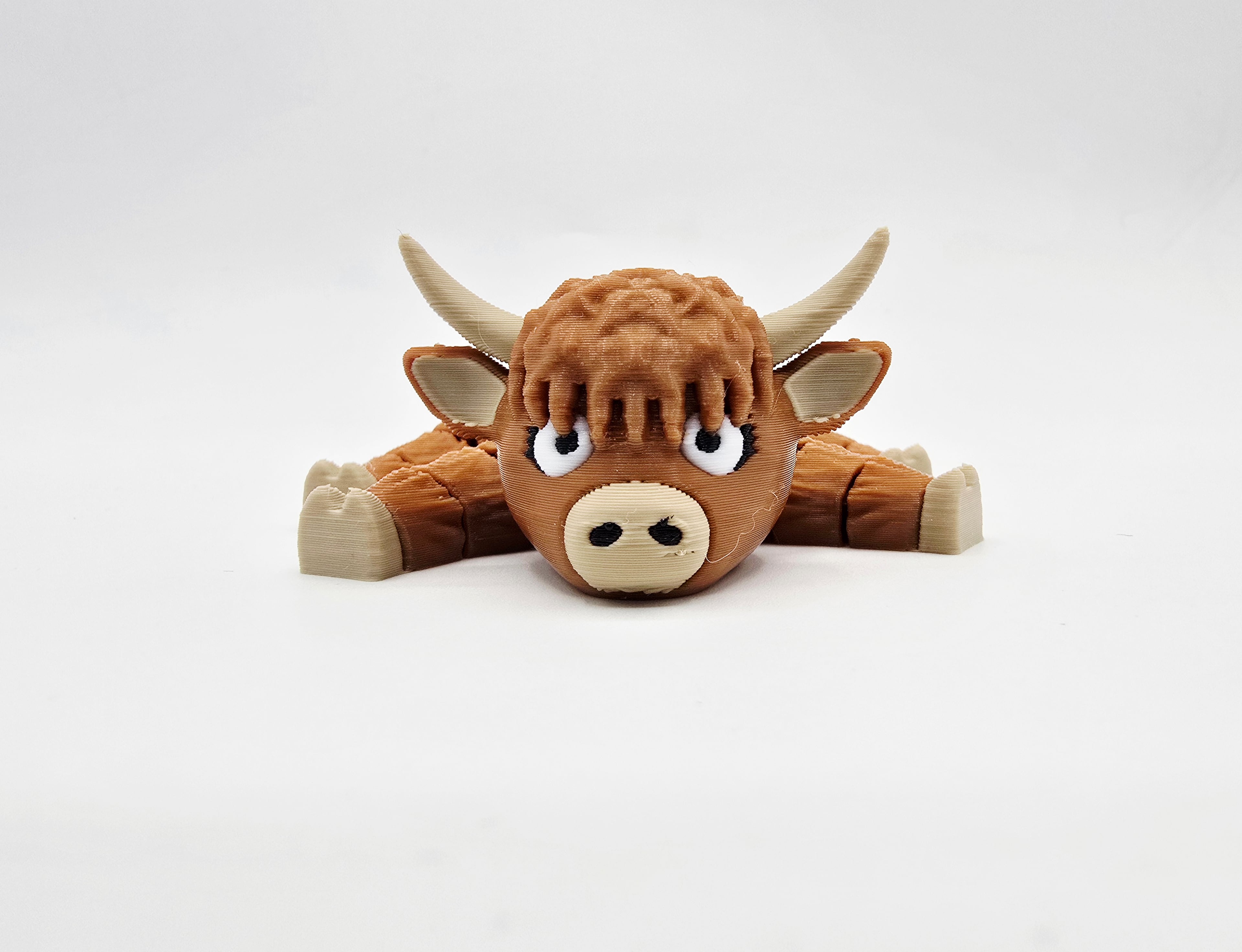 FLEXI HIGHLAND COW 3d model