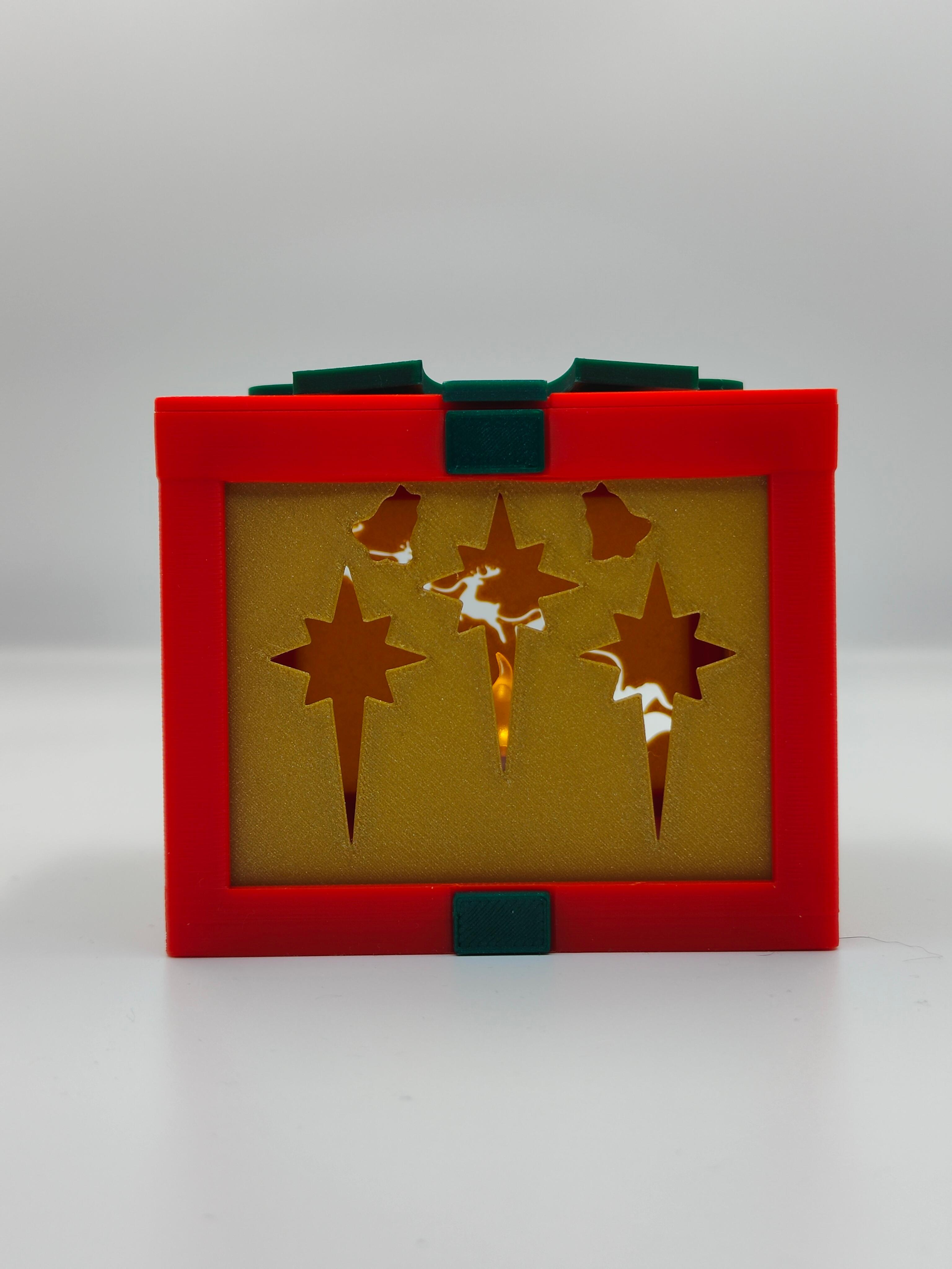 Christmas Tealight Box 3d model