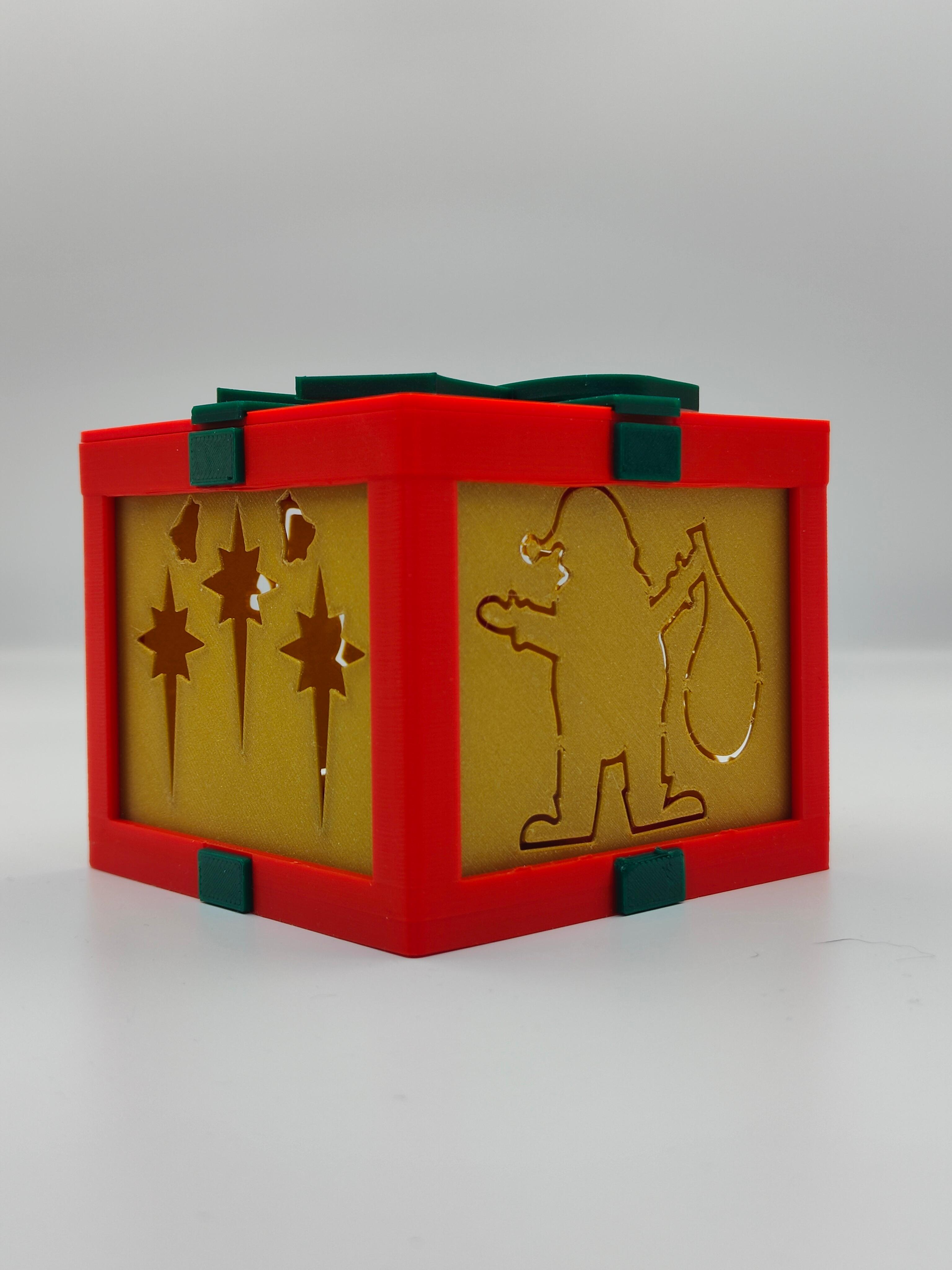 Christmas Tealight Box 3d model