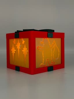Christmas Tealight Box 3d model