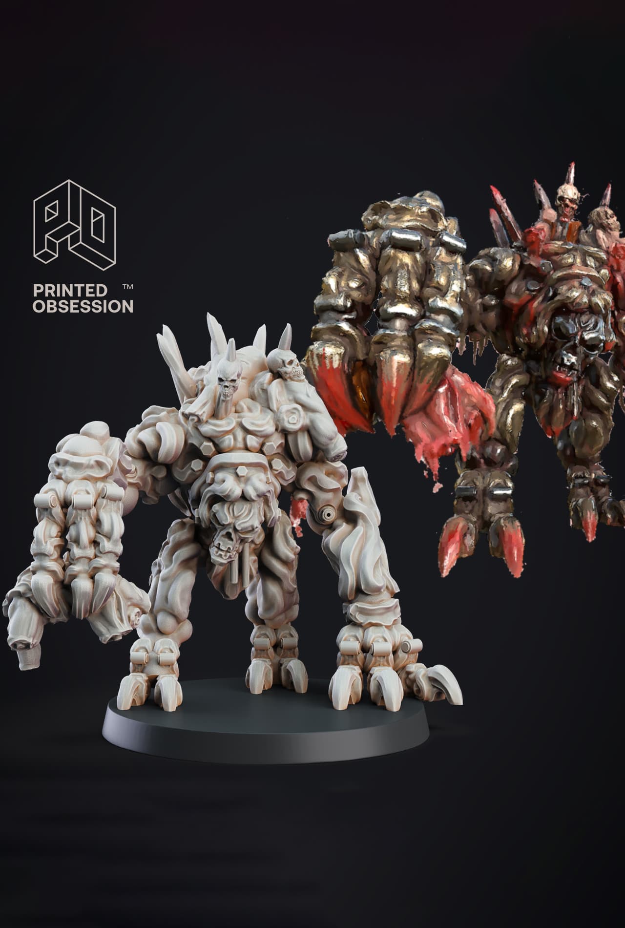 Cadaver Collector - Constructs - PRESUPPORTED - Illustrated and Stats - 32mm scale 3d model